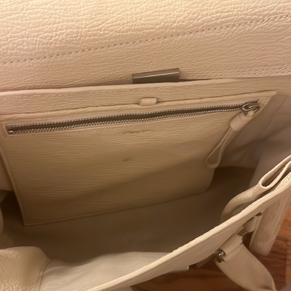 [3.1 Philip Lim] white leather Pashli Sachel - Picture 4 of 4